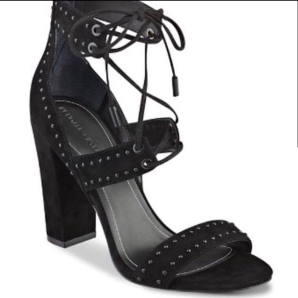 Kendall + Kylie Black Suede Heels